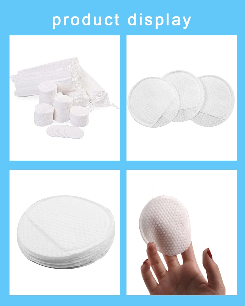 Custom Wholesale Disoposable Cotton Pads Makeup Remover