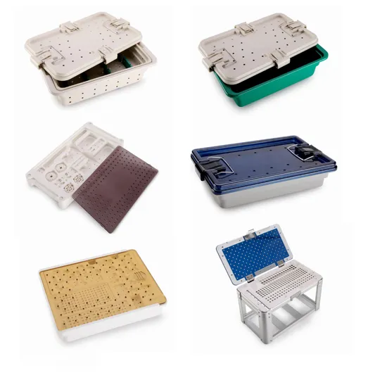 Locking Nail Box Empty Container for Instruments Sets with PPSU Corner